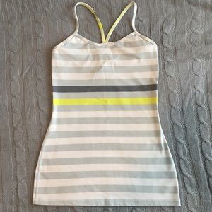Lululemon  Power Y striped tank top